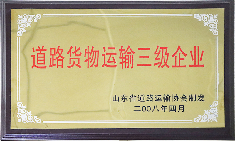 道路貨物運(yùn)輸三級企業(yè)